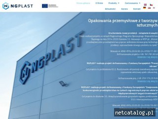 Zrzut ekranu strony www.ngplast.pl