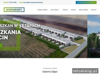 Zrzut ekranu strony www.barcinapartamenty.pl