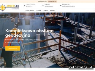 Zrzut ekranu strony www.ambergeo.pl