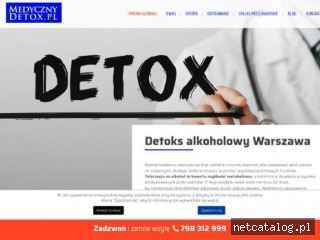 Zrzut ekranu strony www.medycznydetox.pl