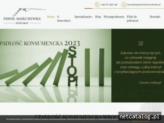 Zrzut ekranu strony www.adwokatupadlosc.com