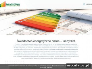 Zrzut ekranu strony swiadectwo-energetyczne.pro