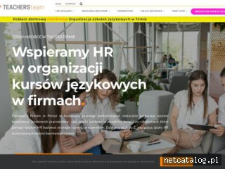 Zrzut ekranu strony teachersteam.pl