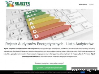 Zrzut ekranu strony rejestraudytorow.org