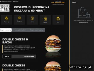 Zrzut ekranu strony biggerburger.pl