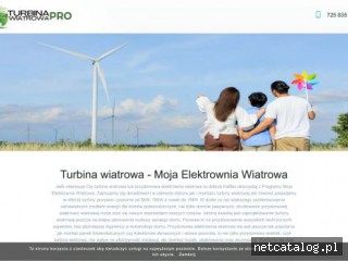 Zrzut ekranu strony turbina-wiatrowa.pro