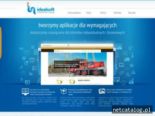 Zrzut ekranu strony www.idealsoft.pl