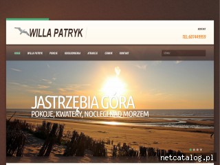 Zrzut ekranu strony www.willa-patryk.pl