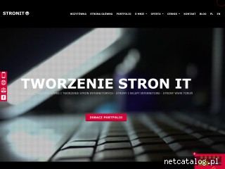 Zrzut ekranu strony www.stronit.pl
