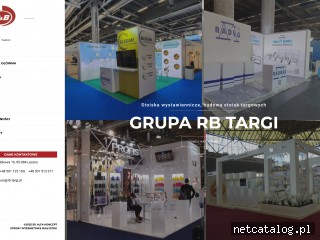 Zrzut ekranu strony www.rb.targi.pl