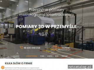 Zrzut ekranu strony aerogeoscan.pl