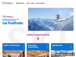 Zrzut ekranu strony skirent.pl