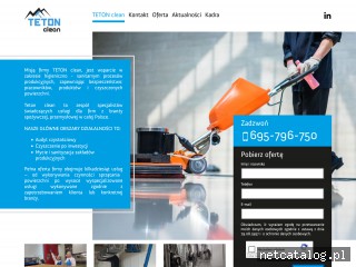 Zrzut ekranu strony tetonclean.pl