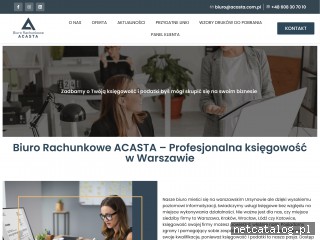 Zrzut ekranu strony acasta.com.pl
