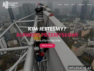 Zrzut ekranu strony extremework.com.pl