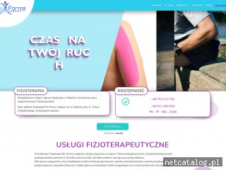 Zrzut ekranu strony www.gabinet-reforma.pl