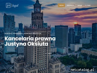 Zrzut ekranu strony www.kancelariaoksiuta.pl