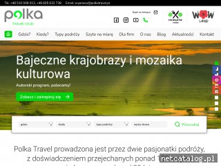 Zrzut ekranu strony www.polkatravel.pl