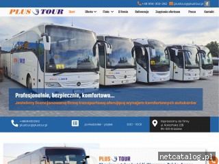 Zrzut ekranu strony plustour.pl