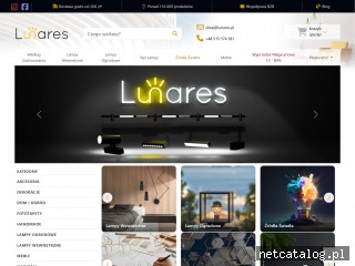 Zrzut ekranu strony www.lunares.pl