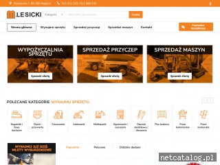 Zrzut ekranu strony lesicki.eu