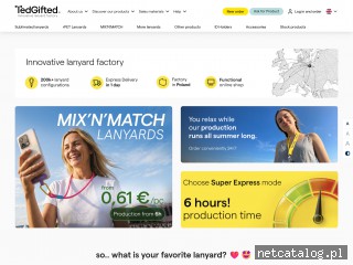 Zrzut ekranu strony tedgifted.com