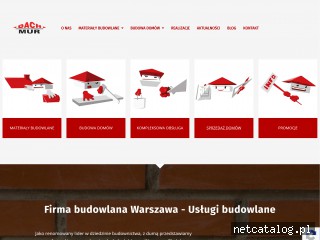 Zrzut ekranu strony www.dachmur.com.pl