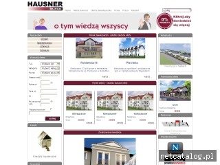 Zrzut ekranu strony www.hausner.pl