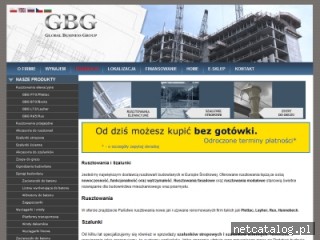 Zrzut ekranu strony www.gbgroup.com.pl