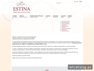 Zrzut ekranu strony www.estina.pl