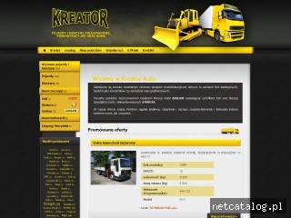 Zrzut ekranu strony www.kreatorauto.pl