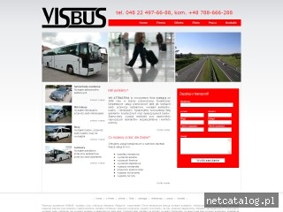 Zrzut ekranu strony www.visbus.pl