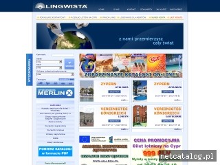 Zrzut ekranu strony www.lingwista.com.pl