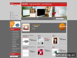 Zrzut ekranu strony www.alen.pl