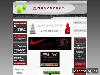 Zrzut ekranu strony www.novasport.pl