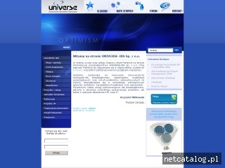 Zrzut ekranu strony www.universe-ibs.pl