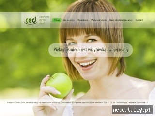 Zrzut ekranu strony www.ced-dentysta.pl