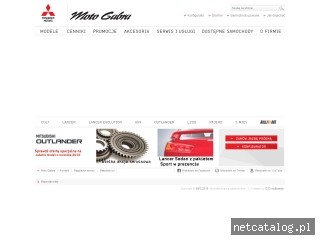 Zrzut ekranu strony www.mitsubishigabra.pl