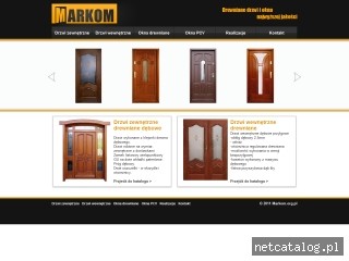 Zrzut ekranu strony www.markom.org.pl