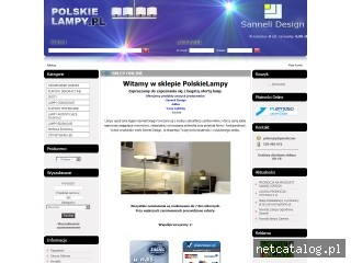 Zrzut ekranu strony www.polskielampy.pl