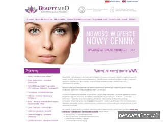 Zrzut ekranu strony www.beautymed.com.pl