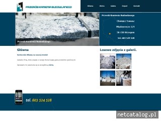 Zrzut ekranu strony www.kamien-strzegom.pl