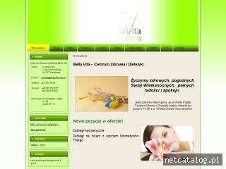 Zrzut ekranu strony www.bellavita.waw.pl