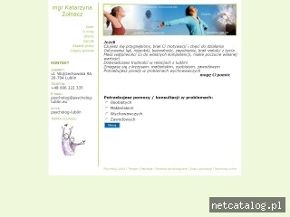 Zrzut ekranu strony www.psycholog-lublin.eu