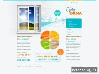 Zrzut ekranu strony www.efekt-okna.com