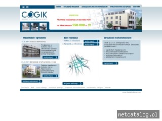 Zrzut ekranu strony www.cogik.com.pl