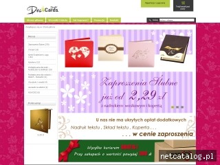 Zrzut ekranu strony decocards.pl