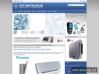Zrzut ekranu strony www.est-instalacje.pl
