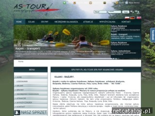 Zrzut ekranu strony www.splywy.pl