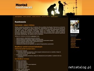 Zrzut ekranu strony www.rusztowania-montaz.pl